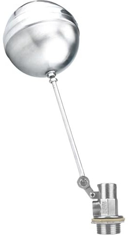 Float Valve | Garden Hose Float Valve,Leak-Proof Adjustable Ball Automatic Stainless Steel Parts for Garden Irrigation Chicken Waterer Pool Pond Rice Steamer
