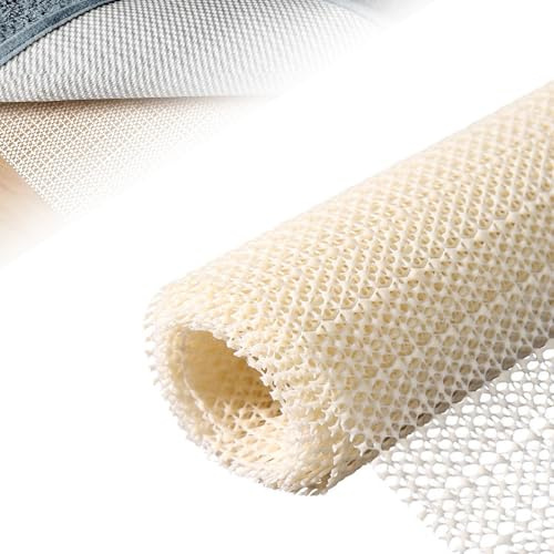 Anti Slip Rug Underlay, 200 * 220cm Large Cuttable Carpet Gripper Liner Pad Anti Skid Matting for Home Office Laminate Wooden Hard Carpeted Floors