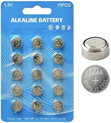 LR44 Batteries 15 Pack, AG13 357 303 SR44 a76 Lr44 Button Cell,1.5V Long-Lasting Alkaline Button Coin Cell Batteries