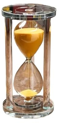 Dekorative Sanduhr, Sanduhr, Mehrfarbig, 15-60 Minuten, for Küche, Schule, Tee usw.(Oranje,30min)