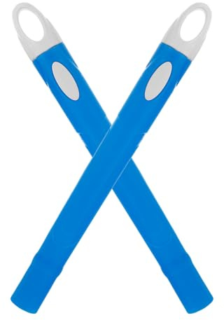 Garneck Empuñaduras de Mango para Escoba y Recogedor 2 Piezas Plástico Resistente Color Azul Repuesto para Mango de Trapeador Accesorios Prácticos para Limpieza Doméstica