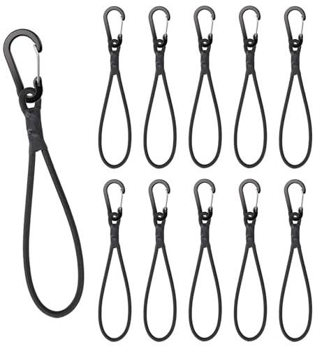 XHTXHT 10 Stück Spanngummi mit Karabiner Haken,15cm Vielseitiger Expander mit Haken,Gummispanner mit Haken,4mm Gummiseile für Sonnensegel,Tarps,Gewebeplane,Fahrrad,Camping,Ladungssicherung
