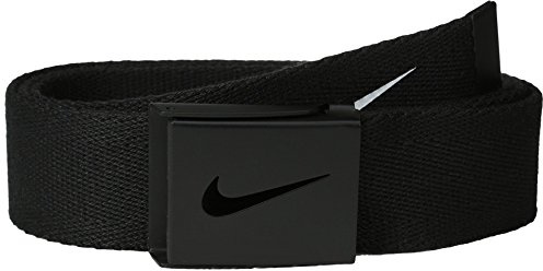 Nike Cinturón Tech Essential Web para hombre, Negro, Taille unique