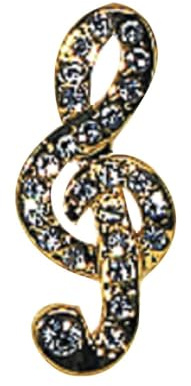 GEWA 980070 Unisex-Brosche Anstecknadel Violinschlüssel