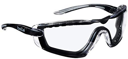 BOLLE - COBRA - Ocular PC incoloro anti-rayaduras, anti-vaho/PLATINUM - patillas confort antideslizamiento/Ocular inclinable - espuma