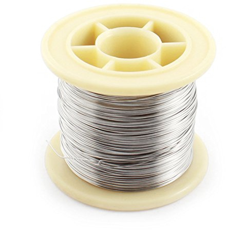 sourcing map 50 metros 50, 3 m Nicrom Resistencia Resistor Alambre | AWG26 26gauge 0.4mm