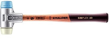 Halder 3118030 Simplex TPE-Soft/Nylon Soft-Face Mallet, Multi-Colour, 30 mm