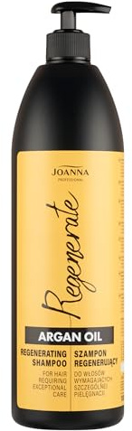 Joanna Professional Arganöl-Shampoo - Haarshampoo für Luxus-Pflege - natürliche Inhaltsstoffe - Professionelles Arganöl-Shampoo für Haarwachstumstherapie - 1000 ml