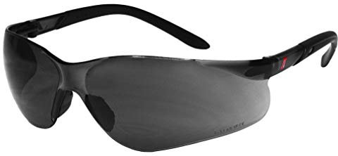 NITRAS Vision Protect Schutzbrille - Arbeitsbrille aus Polycarbonat mit UV-Schutz - Passend für Erwachsene (Damen & Herren) - Dunkel (Getönt)