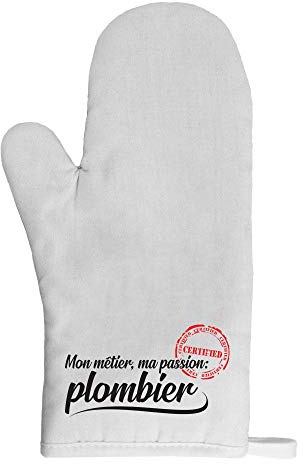 Gant de Cuisine manique métier Passion Plombier