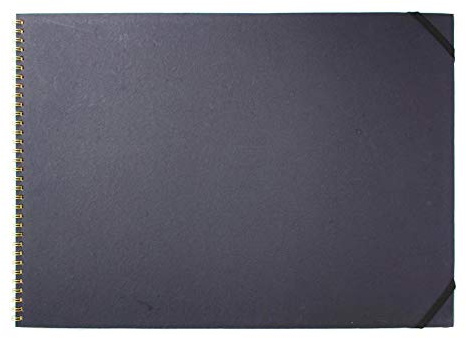 Artway Indigo - Quaderno da Disegno - Rilegatura a Spirale - Fatto a Mano - A2 Orizzontale