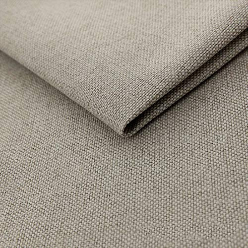 HEKO PANELS Mona Polsterstoff Möbelstoff Meterware Beige, 1 m x 1,43 m | Stoff zum Nähen, Möbel-Bezugsstoff für Ecksofa, Eckbank, Sofa, Stühle, blickdicht, 100 % Polyester, 300 g/m²