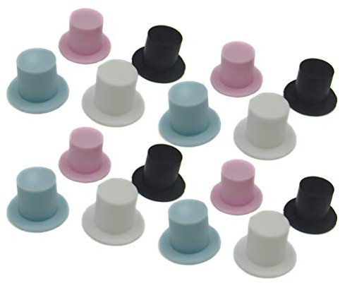 Tomaibaby Mini Clown Mütze Kunststoff 2.3X2.3X1.6 Zoll Kleine Dekorative Kappe Für Weihnachten Diy Bastelbedarf Puppen & Heimdekoration