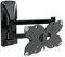 Meliconi Slimstyle Plus 100-200 Spin SDR, supporto con doppio braccio da parete per TV a schermo piatto da 14’’-43’’, orientabile in oriz. e vert., VESA 75-100-200x100, doppio montaggio, col. nero
