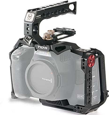 Tilta TA-T11-B-B Kit de base compatible avec BMPCC 6K Pro Full Camera Cage Design détachable Léger Compact Durable Installation facile Noir
