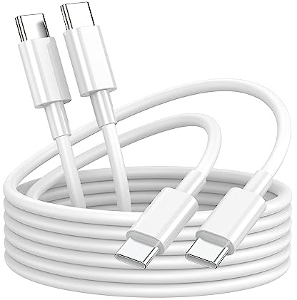 USB C to USB C Charging Cable for Apple iPhone 17/16/15 Charger Fast 6ft Long USBC to USB-C Power Cord for iPhone 17/16 Pro/Pro Max/Air, MacBook Air 13 inch/IPad Pro/Air/10th/4/5 Type C 2Pack 6 ft 60W