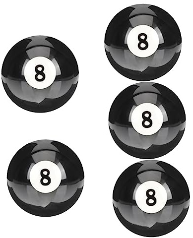 Toddmomy 4 Stück Billard Schwarz Acht-Kugel-Stoßstange Billardtisch Billardtisch-Zubehör Snooker-Kugeln Billard-Zubehör Billard-Übungshilfen Billardtisch-Kugeln Billard-Zubehör
