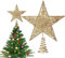 Estrella Punta Metal para El Árbol - Estrella De Navidad Dorada, Árbol De Navidad Estrella, Estrella De Navidad Brillante, Decoración del Árbol De Navidad - 24cm Estrella De Abeto Navideña