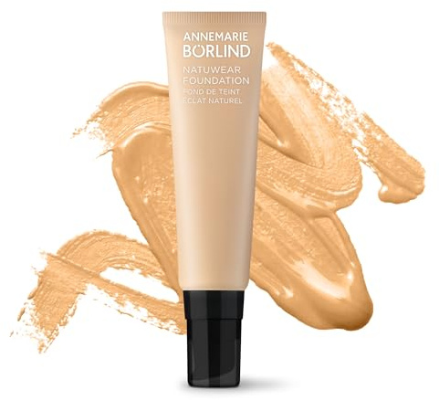ANNEMARIE BÖRLIND Naturwear Foundation Hazel 30 ml, Pre-Aging Make-up | Flüssige Foundation, Nude Finish, Kaschiert Falten, Definiert Konturen, Frischer Glow, Cremige Textur, Aufbauende Deckkraft