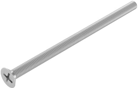 SECCARO Lot de 20 vis à tête fraisée M5 x 90 mm, en acier inoxydable A2 V2A, DIN 965, Phillips PZ, filetage complet