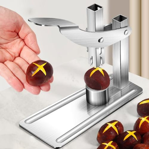 Clip per castagne in acciaio inossidabile, strumento schiaccianoci taglierina per castagne, apridadi riutilizzabile, pinza per castagne-pinza per schiaccianoci