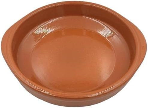 Cazuela tartera olla baja en barro esmaltado - AIR FRYER - HORNO - MICROONDAS - LAVAVAJILLAS - FUEGO DIRECTO (PACK 6-12 CMS)