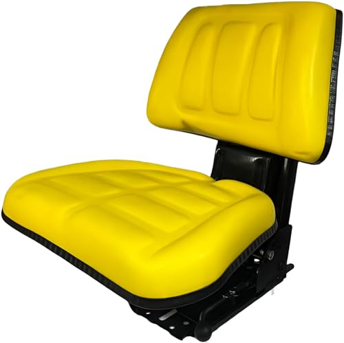 Siège universel en PVC jaune | carretcar européenne | Varios | Tracteur, Tondeuse à gazon | Jaune | Siège universel | Vehicle Seats