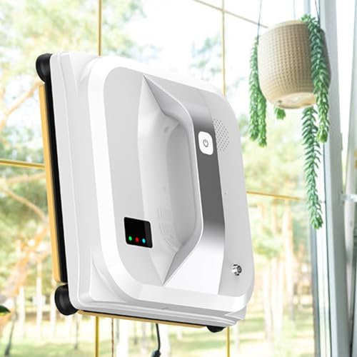 Robot Limpiacristales, Limpiacristales AutomáTico Con Pulverizador De Agua, Limpiacristales Inteligente, Para Ventanas De Gran Altura, SuccióN Potente De 3000 Pa, Bajo Nivel De Ruido