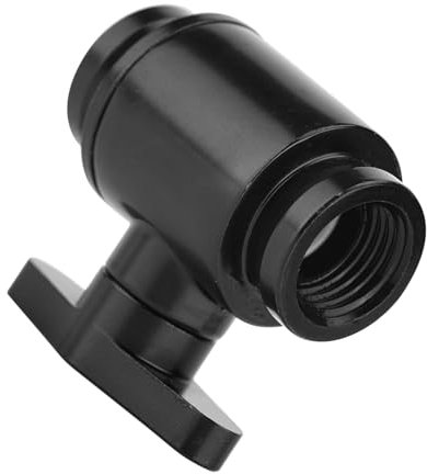 Hochwertiges G1/4 -Schwarzwasser -Ballventil G1/4 Hochströmungskugel Ventil für Computerwasserkühlsystem (Schwarzer Schalter)