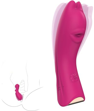 Vibrateur à doigts Jouets sexuels pour femmes 10 modes de vibration Jouets sexuels pour couples G spot Vibrator sexuales Female Mini Adult Toys for Women Clitoral Stimulator (Red)