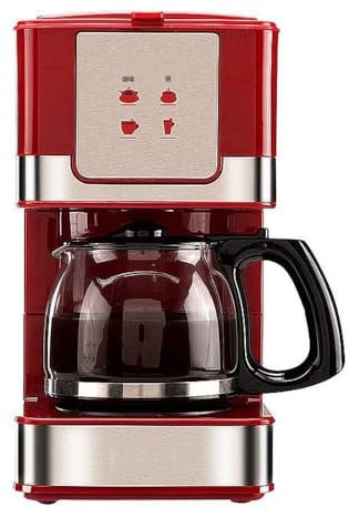 Cafetière et théière Automatique, broyeur Professionnel Domestique, capacité de 6 Tasses, Puissance 550 W, Isolation complète, Filtre Haute densité, Facile à Utiliser
