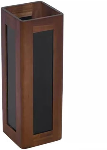 Klassischer Regenschirmständer für den Innenbereich, rechteckiges Design, großes Fassungsvermögen für Bibliothek, perfekt für die Aufbewahrung von Stöcken oder Blumen, ideales Geschenk, Braun (49,5 x
