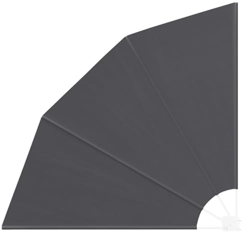 vidaXL Écran de confidentialité pour Balcon Noir 140 x 140 cm Tissu, Paravent réglable, Ombre Pliable pour l'extérieur, diviseur Moderne pour Jardin, Protection UV terrasse ou Balcon