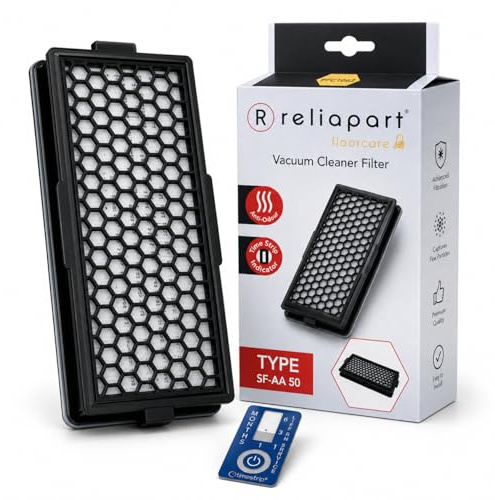 Compatible for Miele Charcoal Filter Active Air Clean 50 for Compact C1, Compact C2, Complete C2, Complete C3, S4000, S5000, S6000, S8000 Series with Timestrip Indicator Odour Neutralising