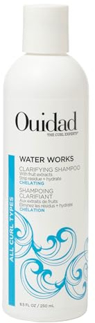 Ouidad Water Works Curly Hair Shampoo, Clarifying Shampoo for Build Up, Removes Impurities, Maintains Curls' Natural Moisture, For All Curl Types