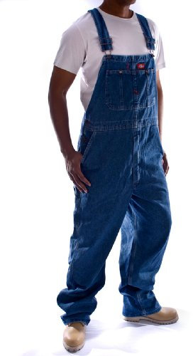 Dickies, Herren, Dickies Denim-Latzhose in Washed-Optik, STONEWASHED INDIGOBLAU, 36W / 30L