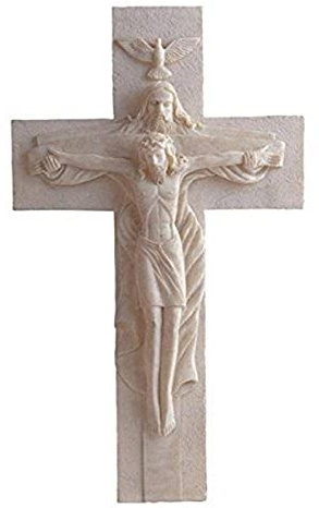 Jesus Cross Atrio with God Holy Religious Crucifixion Wall Decoration