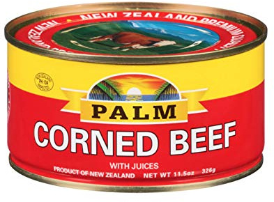 (PACK OF 2 CANS) Palm Corned Beef with Juices 11.5 Oz. Can