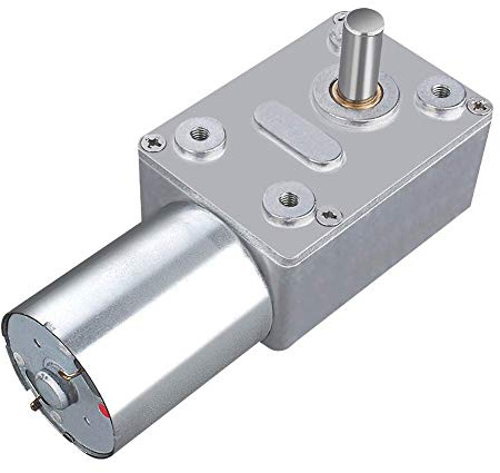 DC 12V Getriebemotor Reversible Hochdrehmoment Turbo Schnecke Getriebe Gleichstrommotor Geschwindigkeitsreduzierung Elektromotor Metall(20RPM)