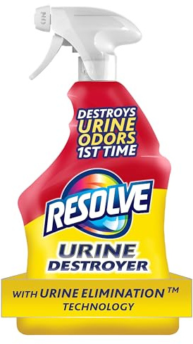 Resolve Urine Destroyer Spray – Pet Stain and Odor Remover, Carpet Cleaner Solution for Cat and Dog Urine, 32 Fl Oz