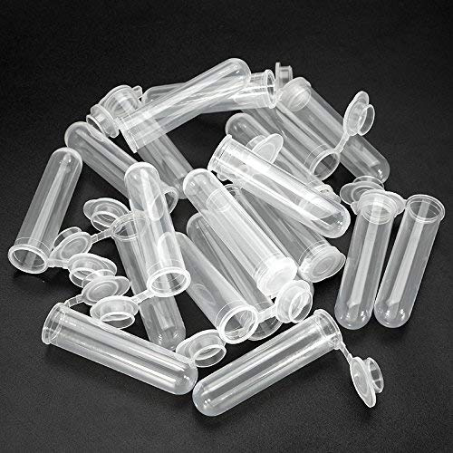 EsportsMJJ 20Pcs 7Ml Rond Fond Centrifuge Tube De Polypropylène Ep Transparent Avec Capuchon