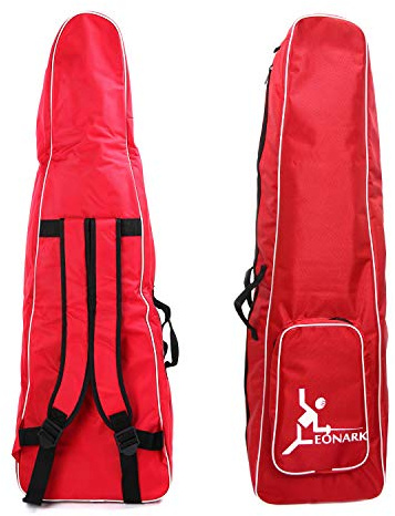 LEONARK Sac de Rangement d'Escrime pour Epée Sabre et Fleuret - Sac à Dos Portable Hema Sword Sac à Dos pour Costume et Masque d'épée d'escrime (Red A)