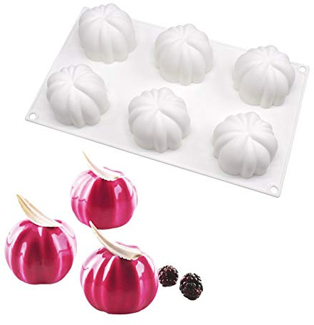 stampi in silicone per dolci, stampi silicone per Bigné,Pudding e Cubi di Ghiaccio, 6 fori di Boccioli