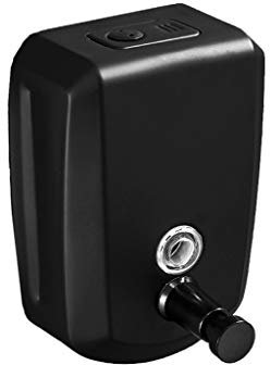 HSF Dispenser di Sapone in Acciaio Inossidabile Bagno con Doccia Cucina Manuale for Mani Disinfettante for Mani Dosatori per Sapone (Color : Black-b, Size : 500ml)