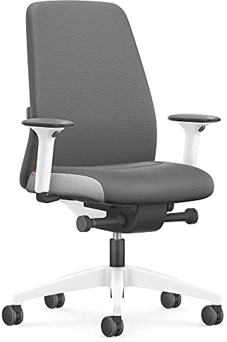 Interstuhl Bürostuhl Every Interior Edition – ergonomischer Schreibtisch- und Gaming-Stuhl – Lordosenstütze für gesünderes Sitzen – vereint gesundes und aktives Sitzen (Grau | Weiß)