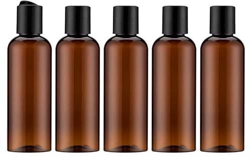 100ml Shampoo Flaschen zum Befüllen,Leere Reise Flaschen Handgepäck 5Stück | Travel Flaschen zum Refill, Mini Fläschchen aus Plastik, empty Bottles für Kosmetik, Duschgel Behälter klein, Flugzeug Liquid