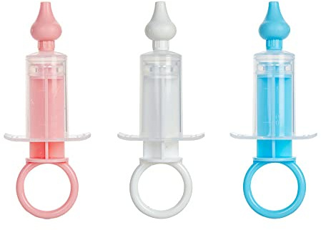 3 Pcs Baby Nasal Aspirators Portable Infant Nose Cleaner Syringe Nasal Irrigator Syringe Nasal Irrigator Reusable Silicone Nasal Suction Tip for Newborns and Toddlers