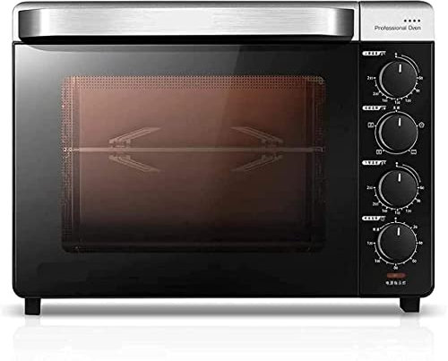 CAZARU Horno eléctrico de Mesa Horno pequeño de 32 litros Horno casero Multifuncional Horno pequeño automático Torta Horno de Pan Asador de Pollo Parrilla transportadora Hornos de Pizza