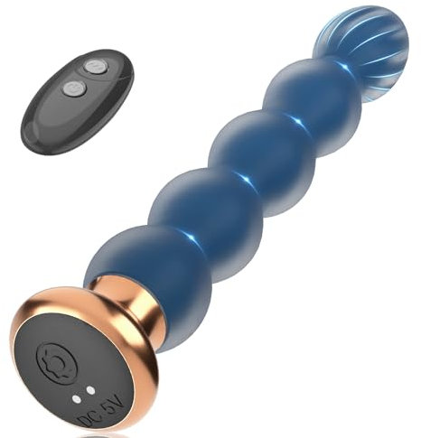 Analvibratoren Anfänger Analplug# für Frauen und Männer, Silikon Analkugeln Butt plug 10 Vibrationmodi Sexspielzeug mit Fernbedienung Prostate Massager für Parre Extrem Sex