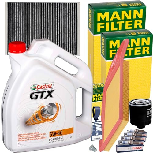 BandelOne enthält Mann Filterset 5W40 für 1.4+1.6+16V Golf 4 Bora 1J Polo 6N2 Lupo